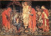 Burne-Jones, Sir Edward Coley The adoracion of the three Kings oil painting on canvas